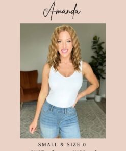 Brooke High Rise Control Top Vintage Wash Straight Jeans - Fashion Are Us, LLC